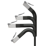 Broadbe cavo patch sottile 10G nero 3m