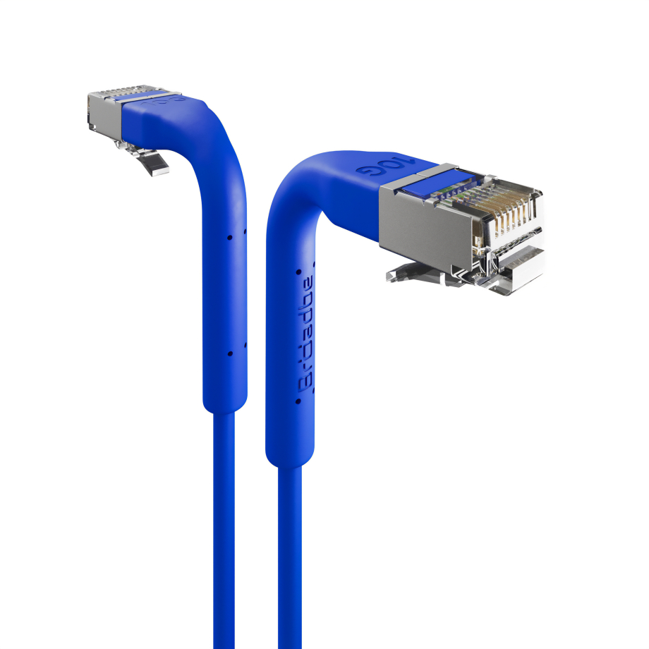 Broadbe cavo patch sottile 10G blu 0.1m