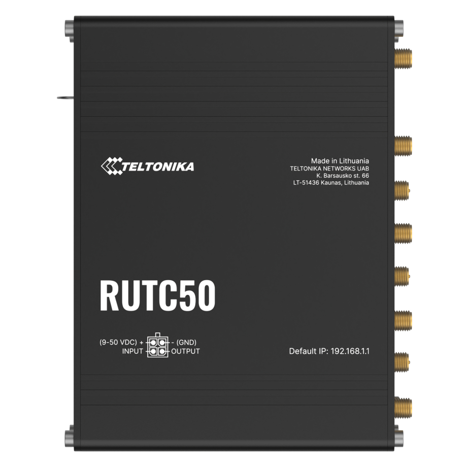 Teltonika RUTC50 router 5G & Wi-Fi 6