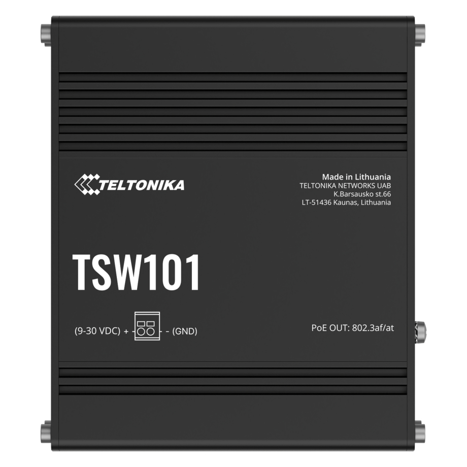 Teltonika TSW101 Switch PoE+ automobilistico
