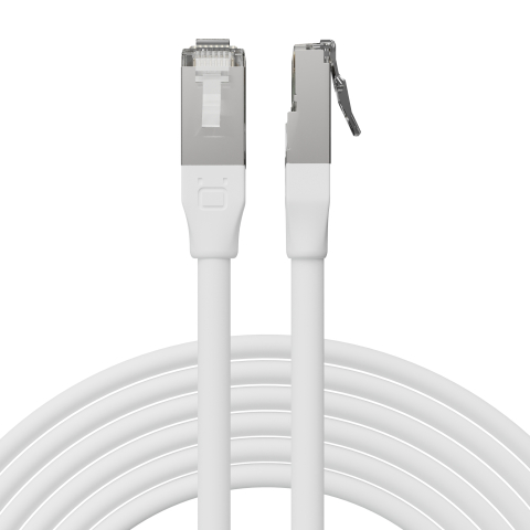 Broadbe Cavo patch Ethernet 10G da esterno, Bianco, 3m