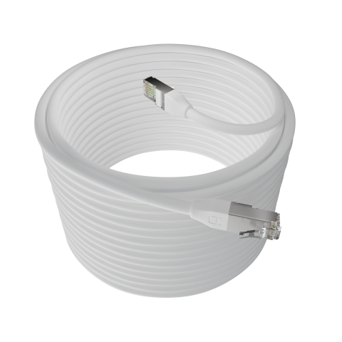 Broadbe Cavo patch Ethernet 10G da esterno, Bianco, 20m